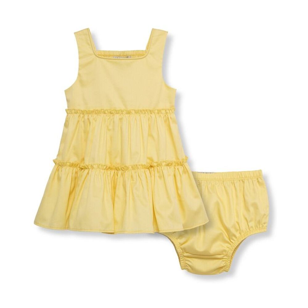 Habitual Tiered Babydoll Dress, Yellow